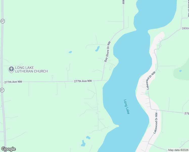 map of restaurants, bars, coffee shops, grocery stores, and more near 27667 Bay Shore Drive Northwest in Isanti
