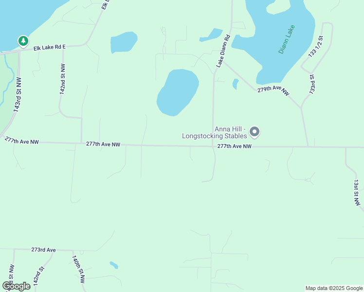 map of restaurants, bars, coffee shops, grocery stores, and more near 13738 277th Avenue Northwest in Zimmerman