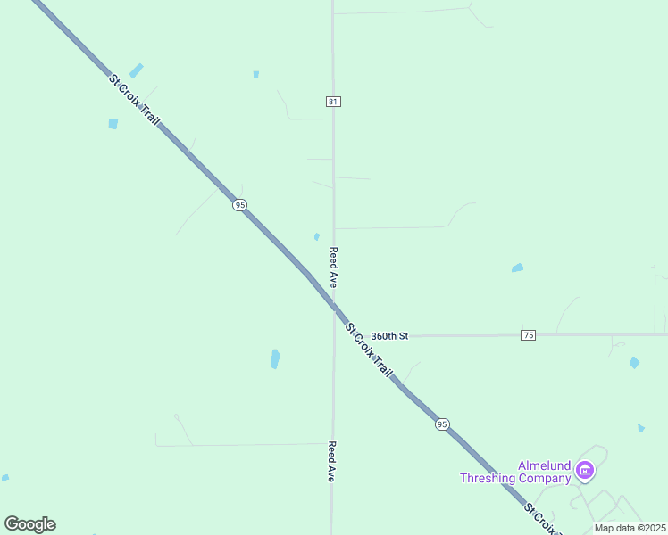 map of restaurants, bars, coffee shops, grocery stores, and more near 36105 Reed Avenue in Taylors Falls