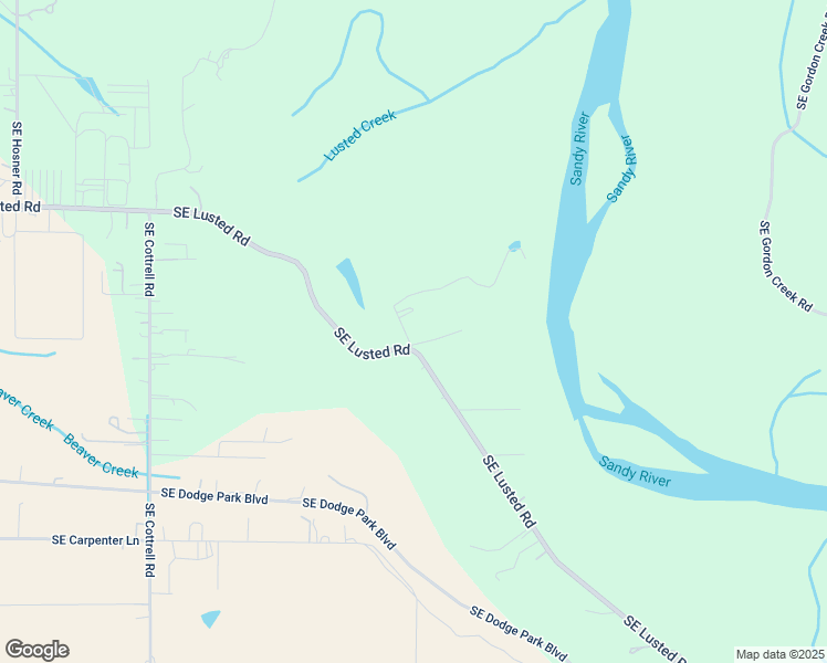 map of restaurants, bars, coffee shops, grocery stores, and more near 35709 Southeast Lusted Road in Boring