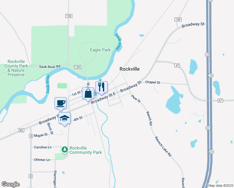 map of restaurants, bars, coffee shops, grocery stores, and more near in Rockville