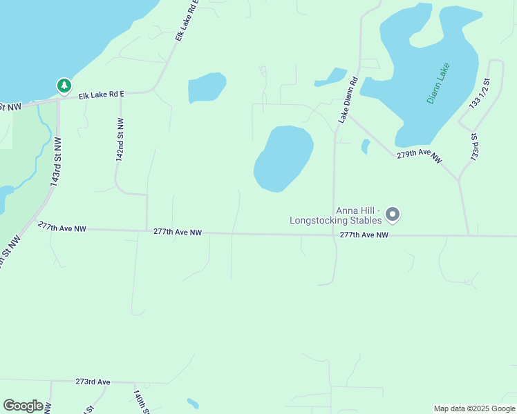 map of restaurants, bars, coffee shops, grocery stores, and more near 13738 277th Avenue Northwest in Zimmerman