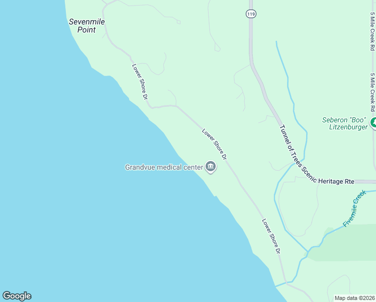 map of restaurants, bars, coffee shops, grocery stores, and more near 5294 Lower Shore Drive in Harbor Springs