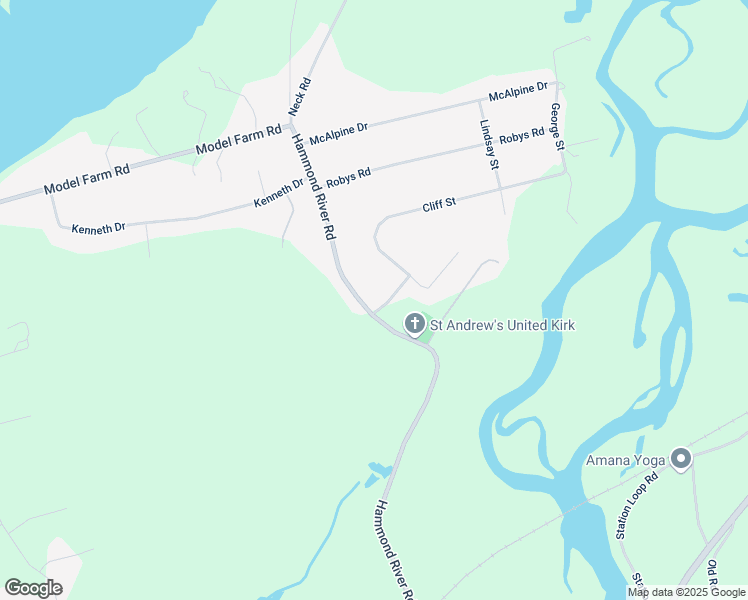 map of restaurants, bars, coffee shops, grocery stores, and more near 210 Hammond River Road in Quispamsis