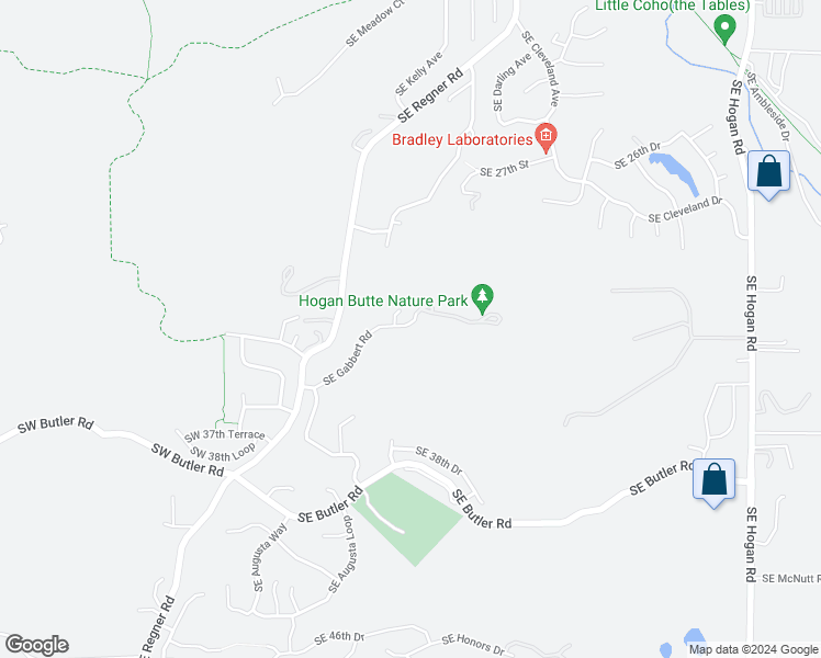 map of restaurants, bars, coffee shops, grocery stores, and more near 636 Southeast Gabbert Road in Gresham