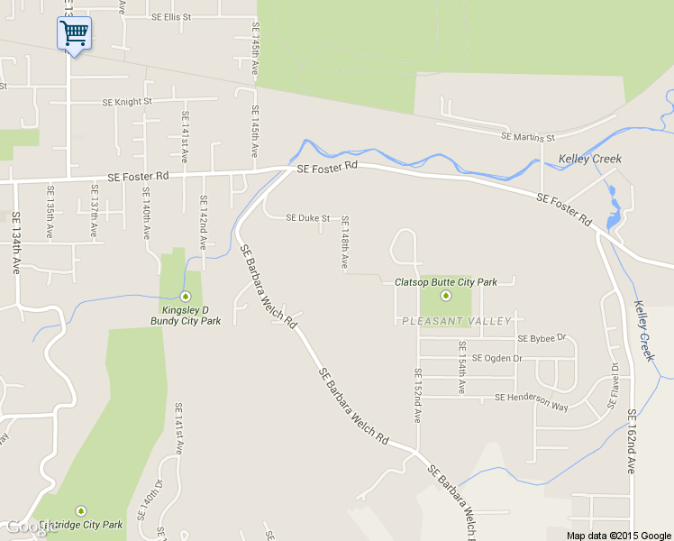 map of restaurants, bars, coffee shops, grocery stores, and more near 6723 SE 148th Ave in Portland