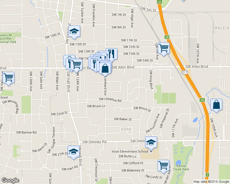 map of restaurants, bars, coffee shops, grocery stores, and more near 11872 SW Iron Horse Ln in Beaverton