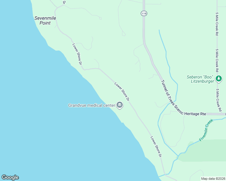 map of restaurants, bars, coffee shops, grocery stores, and more near 5294 Lower Shore Drive in Harbor Springs