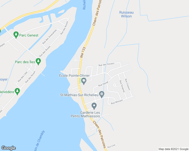map of restaurants, bars, coffee shops, grocery stores, and more near 22 Rue Monseigneur-Phaneuf in Rouville