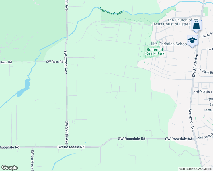 map of restaurants, bars, coffee shops, grocery stores, and more near 22325 Southwest Murphy Lane in Aloha