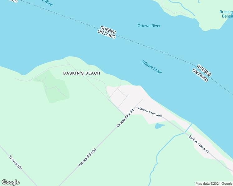 map of restaurants, bars, coffee shops, grocery stores, and more near 116 Sephora Ridge in Dunrobin