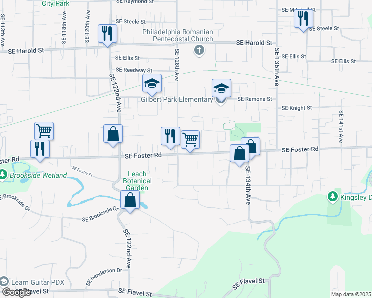 map of restaurants, bars, coffee shops, grocery stores, and more near in Portland