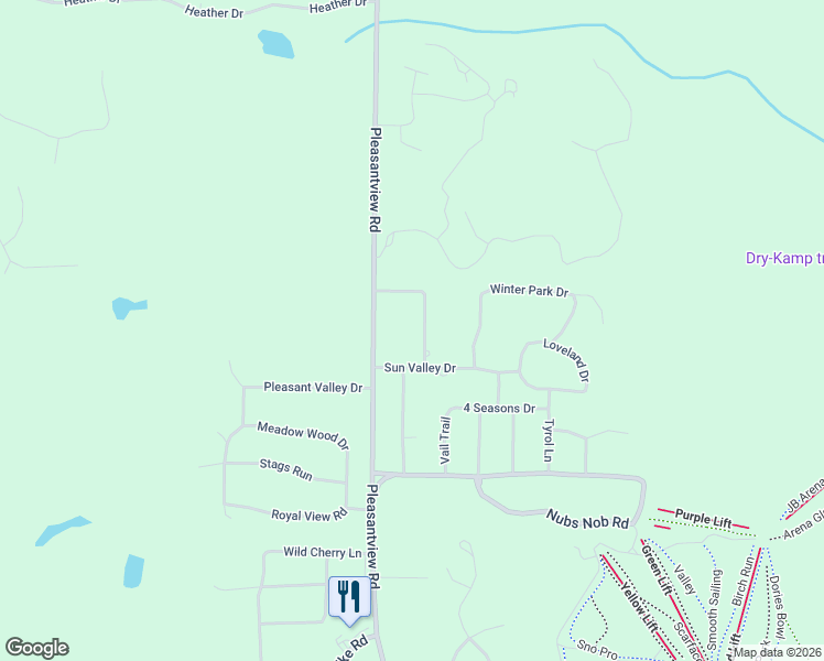map of restaurants, bars, coffee shops, grocery stores, and more near 5140 Mountain Watch in Harbor Springs