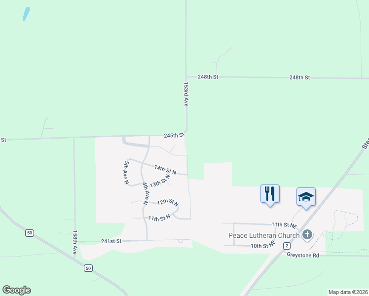 map of restaurants, bars, coffee shops, grocery stores, and more near 1405 2nd Street North in Cold Spring