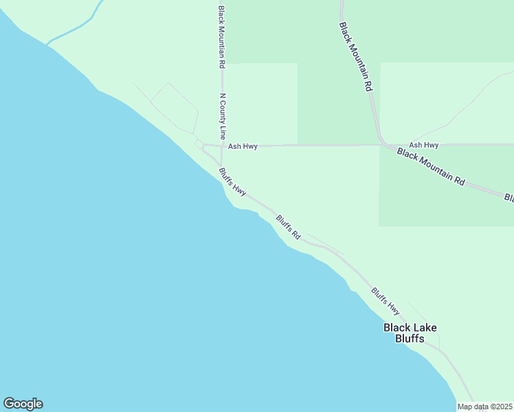 map of restaurants, bars, coffee shops, grocery stores, and more near 1771 Bluffs Highway in Cheboygan