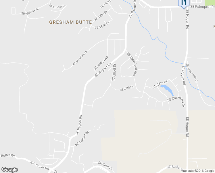 map of restaurants, bars, coffee shops, grocery stores, and more near 2609 Southeast Elliott Drive in Gresham