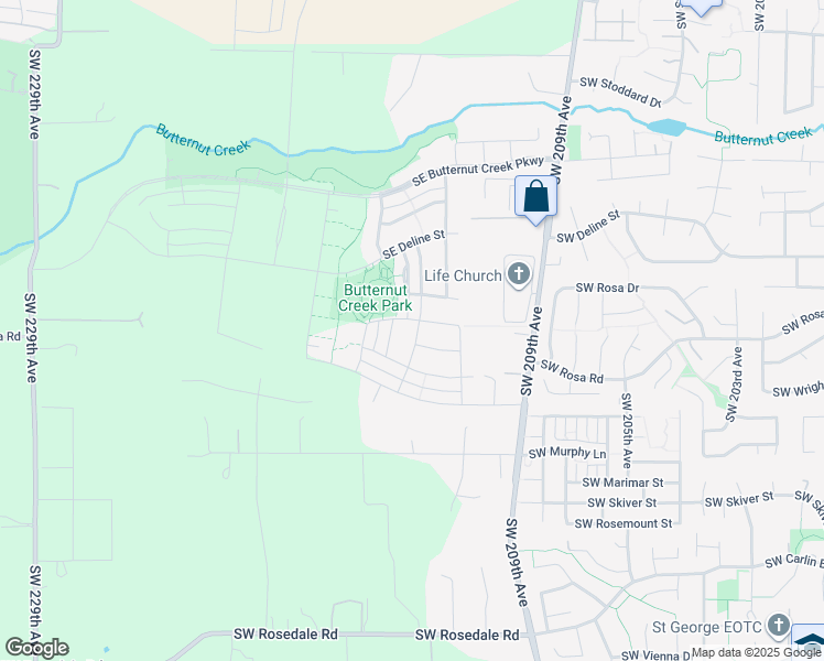 map of restaurants, bars, coffee shops, grocery stores, and more near 21370 Southwest Hagg Lane in Beaverton