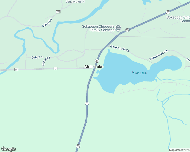 map of restaurants, bars, coffee shops, grocery stores, and more near 2854 Wisconsin 55 in Crandon