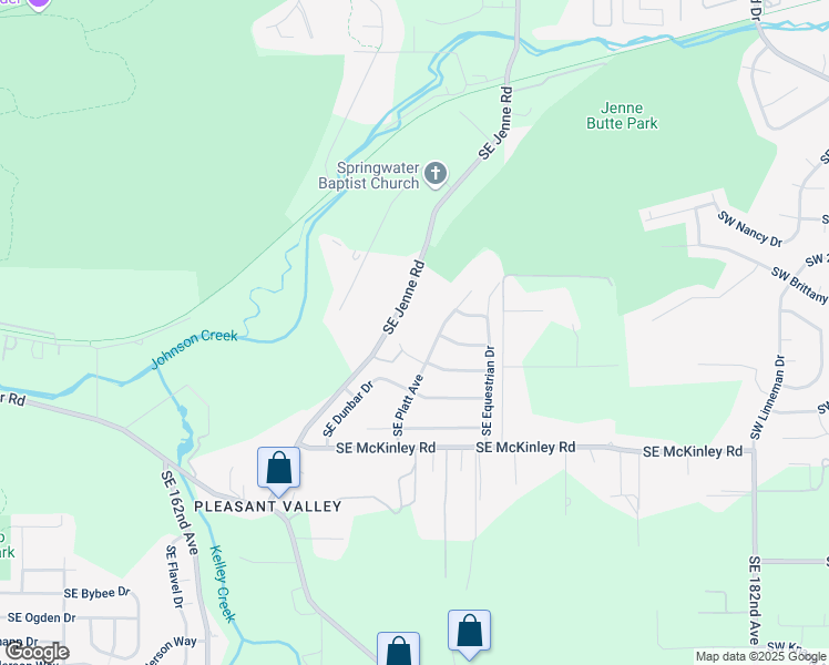 map of restaurants, bars, coffee shops, grocery stores, and more near 6060 Southeast Jenne Road in Portland