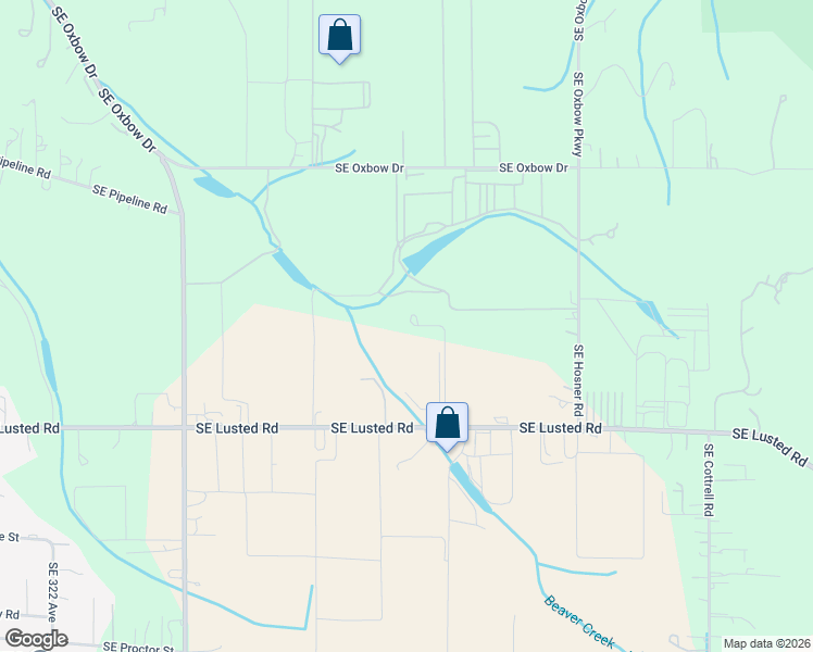 map of restaurants, bars, coffee shops, grocery stores, and more near 33601 Southeast Lusted Road in Gresham