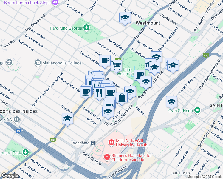 345 Avenue Grosvenor, Westmount QC Walk Score