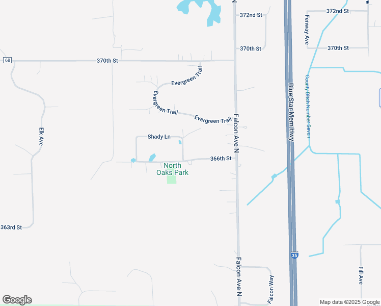 map of restaurants, bars, coffee shops, grocery stores, and more near 5080 Shady Lane in North Branch