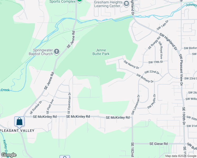 map of restaurants, bars, coffee shops, grocery stores, and more near 17675 Southeast McKinley in Gresham
