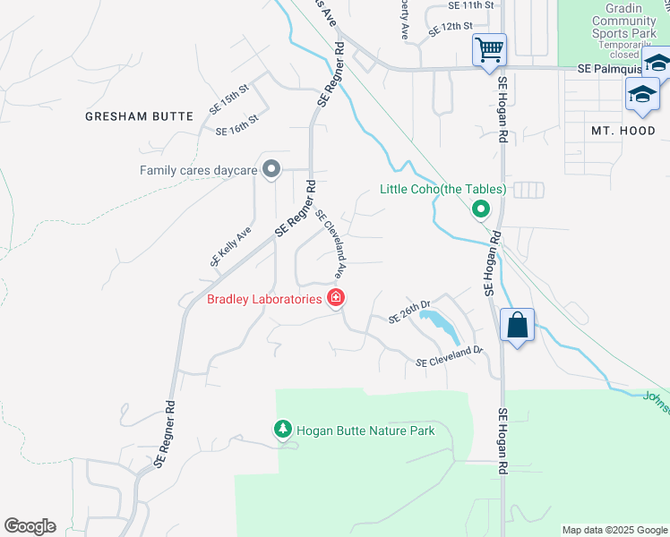 map of restaurants, bars, coffee shops, grocery stores, and more near 2393 Southeast Cleveland Avenue in Gresham