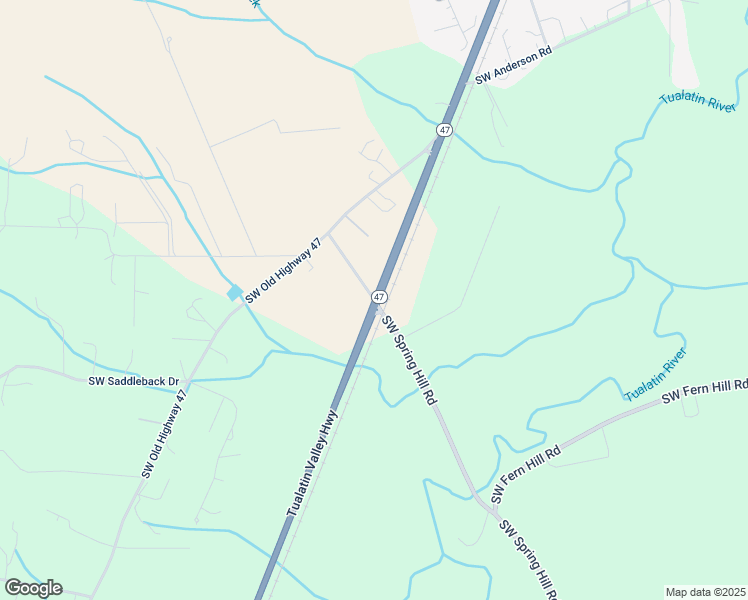 map of restaurants, bars, coffee shops, grocery stores, and more near 5455 Southwest Spring Hill Road in Gaston