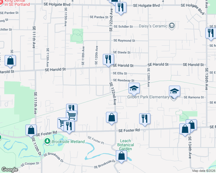map of restaurants, bars, coffee shops, grocery stores, and more near in Portland