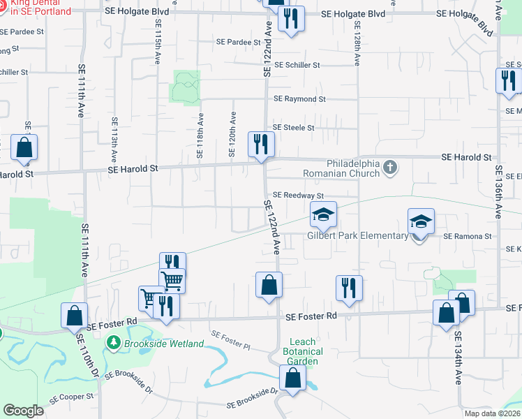 map of restaurants, bars, coffee shops, grocery stores, and more near in Portland