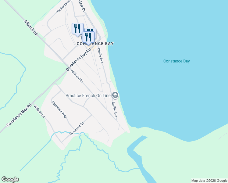 map of restaurants, bars, coffee shops, grocery stores, and more near 178 Baillie Avenue in Ottawa