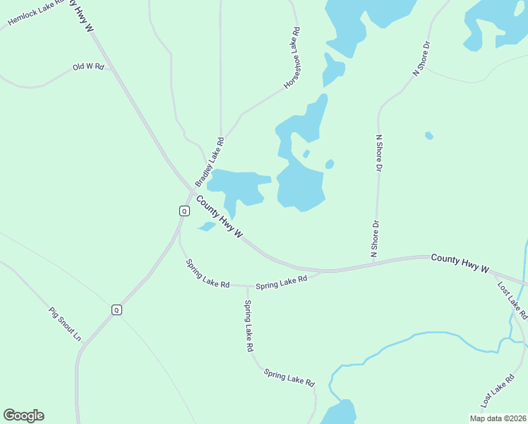 map of restaurants, bars, coffee shops, grocery stores, and more near 3010 County Road W in Crandon