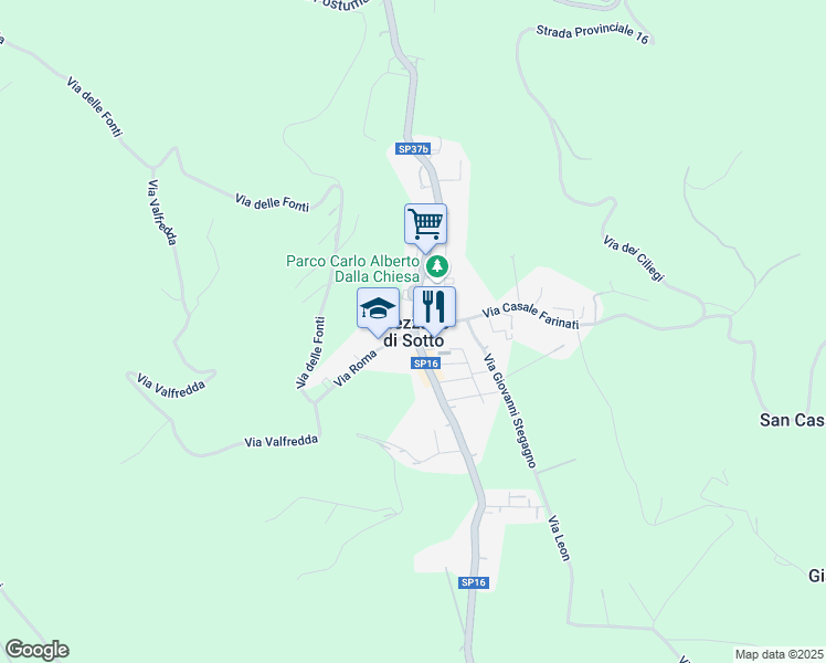 map of restaurants, bars, coffee shops, grocery stores, and more near 9 Strada Provinciale 16 in Mezzane di Sotto