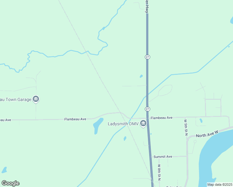 map of restaurants, bars, coffee shops, grocery stores, and more near in Ladysmith