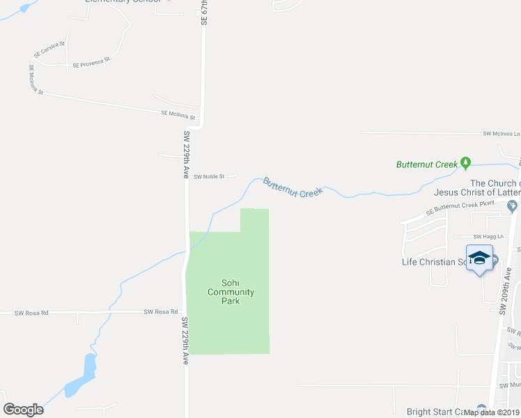 map of restaurants, bars, coffee shops, grocery stores, and more near 5496 Southwest 229th Avenue in Beaverton