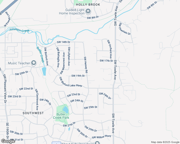map of restaurants, bars, coffee shops, grocery stores, and more near 1896 Southwest Heiney Road in Gresham