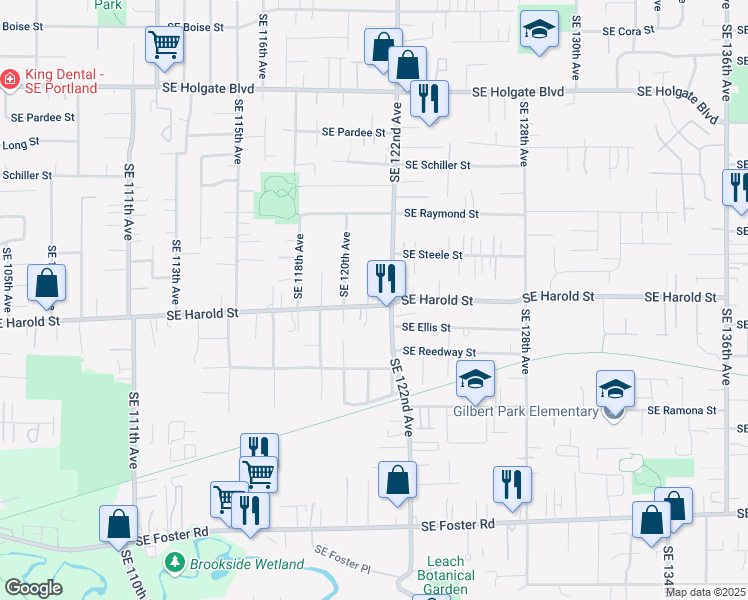 map of restaurants, bars, coffee shops, grocery stores, and more near in Portland