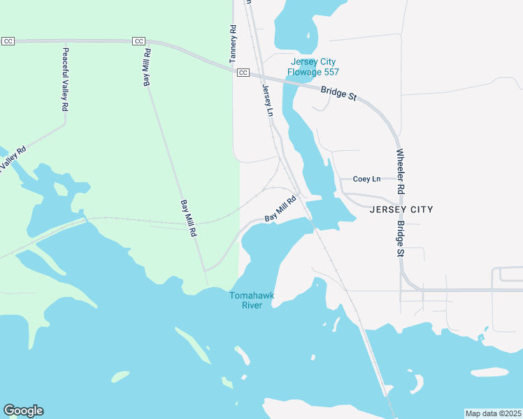 map of restaurants, bars, coffee shops, grocery stores, and more near 1712 Bay Mill Road in Tomahawk