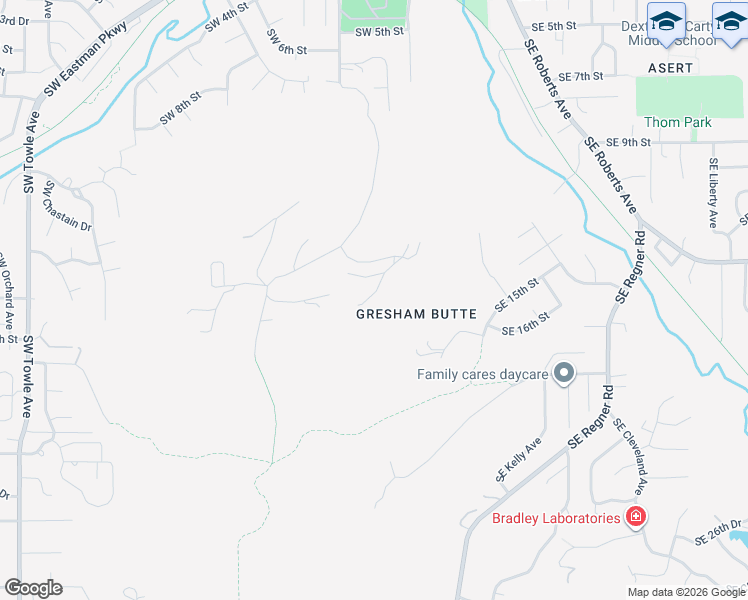map of restaurants, bars, coffee shops, grocery stores, and more near 202 Southwest 14th Street in Gresham