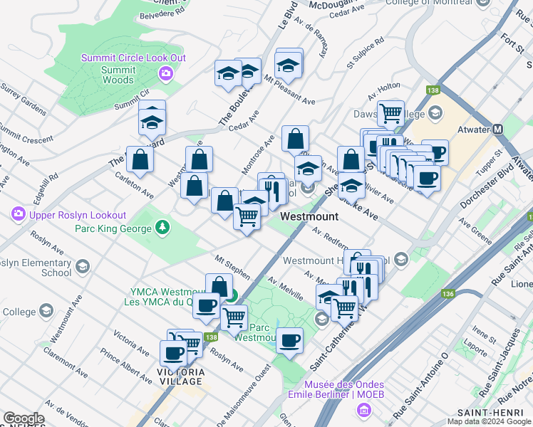 95 Chemin de la CôteSaintAntoine, Westmount QC Walk Score