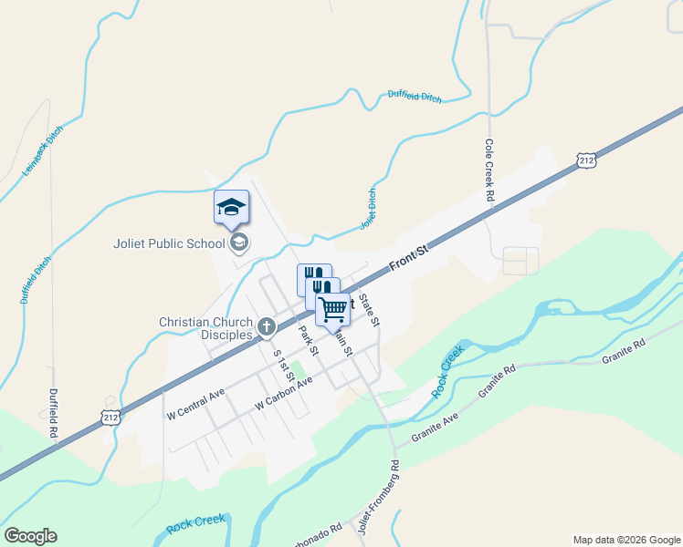 map of restaurants, bars, coffee shops, grocery stores, and more near in 