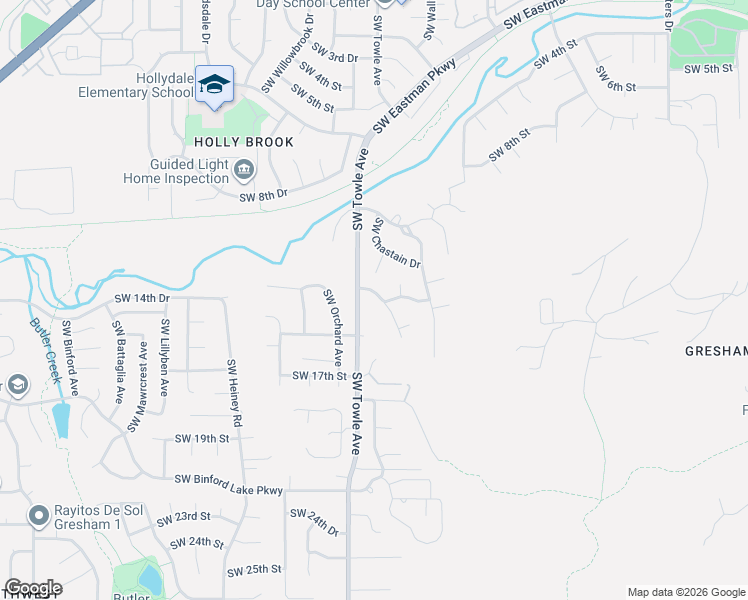 map of restaurants, bars, coffee shops, grocery stores, and more near 1415 Southwest Chastain Avenue in Gresham