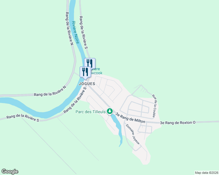 map of restaurants, bars, coffee shops, grocery stores, and more near 110 Rue des Fondateurs in Saint-Pie