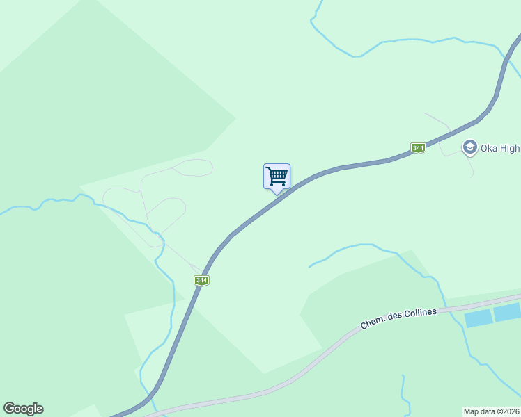 map of restaurants, bars, coffee shops, grocery stores, and more near Chemin d'Oka in Laurentides