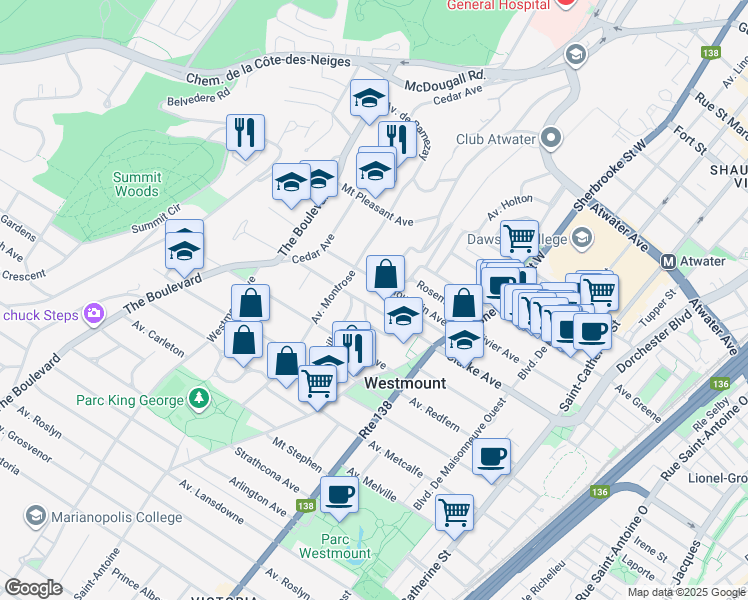 465 Avenue Clarke, Westmount QC Walk Score