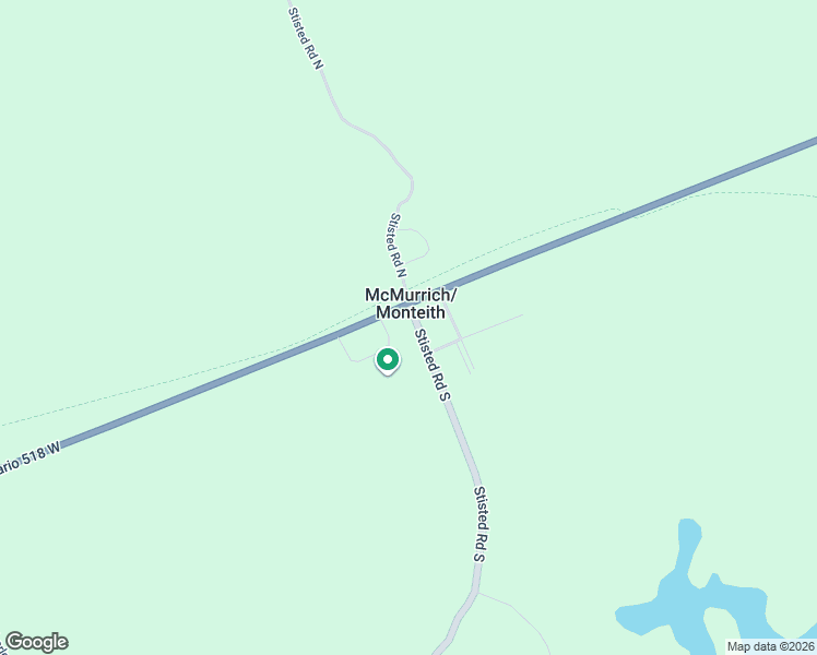 map of restaurants, bars, coffee shops, grocery stores, and more near 2519 Regional Road 518 in Sprucedale