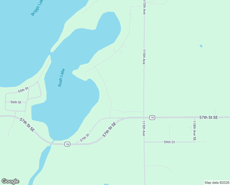 map of restaurants, bars, coffee shops, grocery stores, and more near 11498 54th Street Southeast in Clear Lake