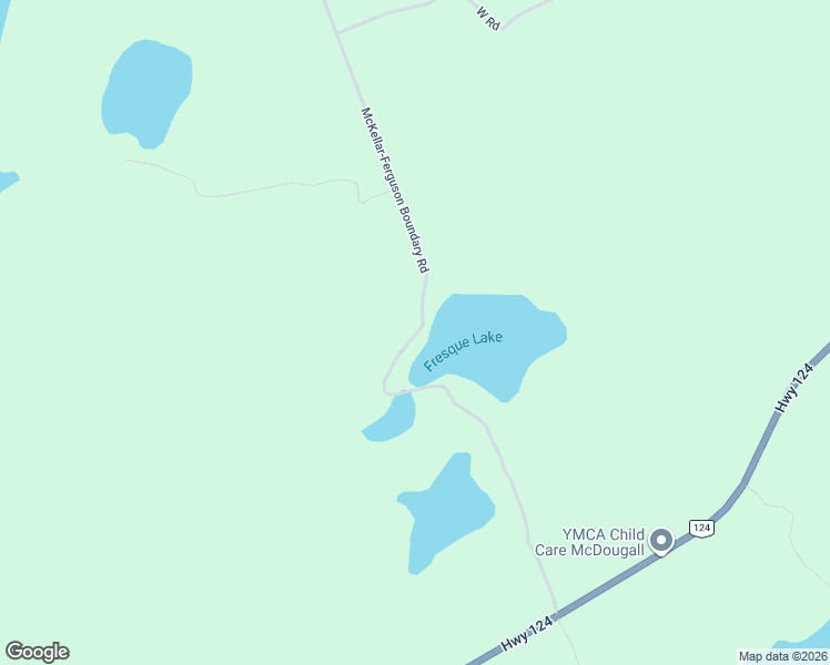 map of restaurants, bars, coffee shops, grocery stores, and more near 89 McKellar-Ferguson Boundary Road in Parry Sound