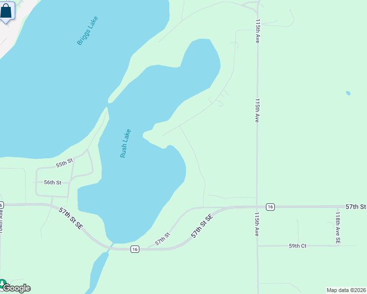 map of restaurants, bars, coffee shops, grocery stores, and more near 11434 54th Street Southeast in Clear Lake